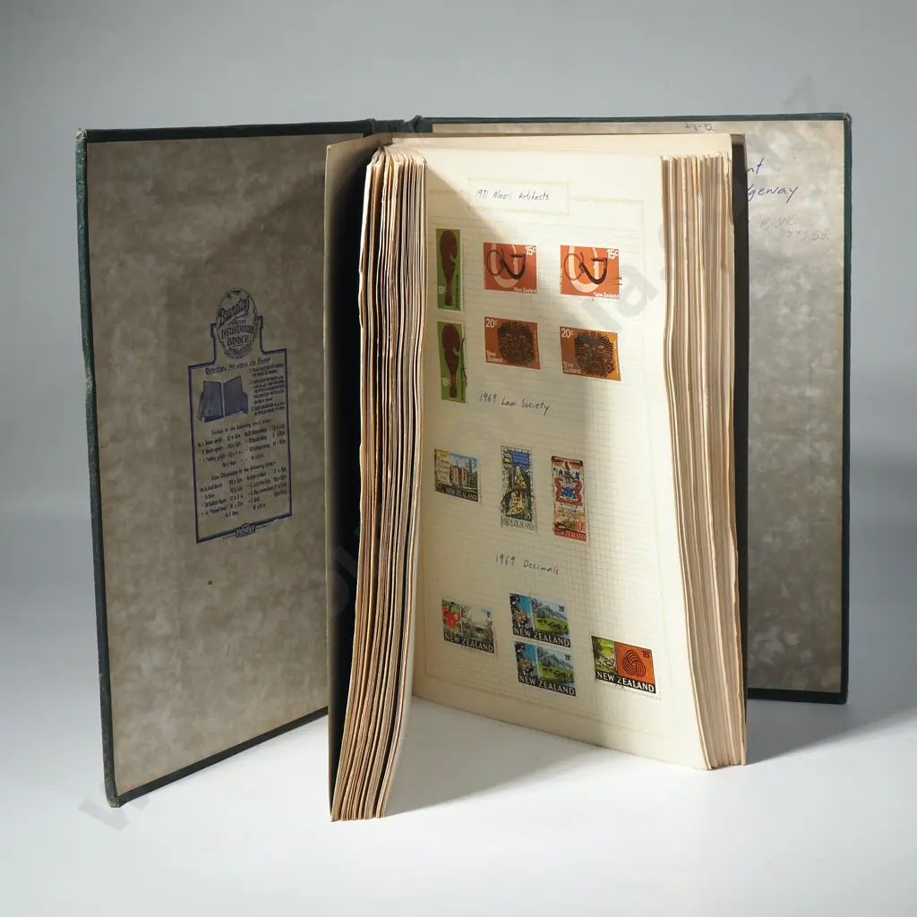 Assorted Stamp Album w Various Samps Image 1++