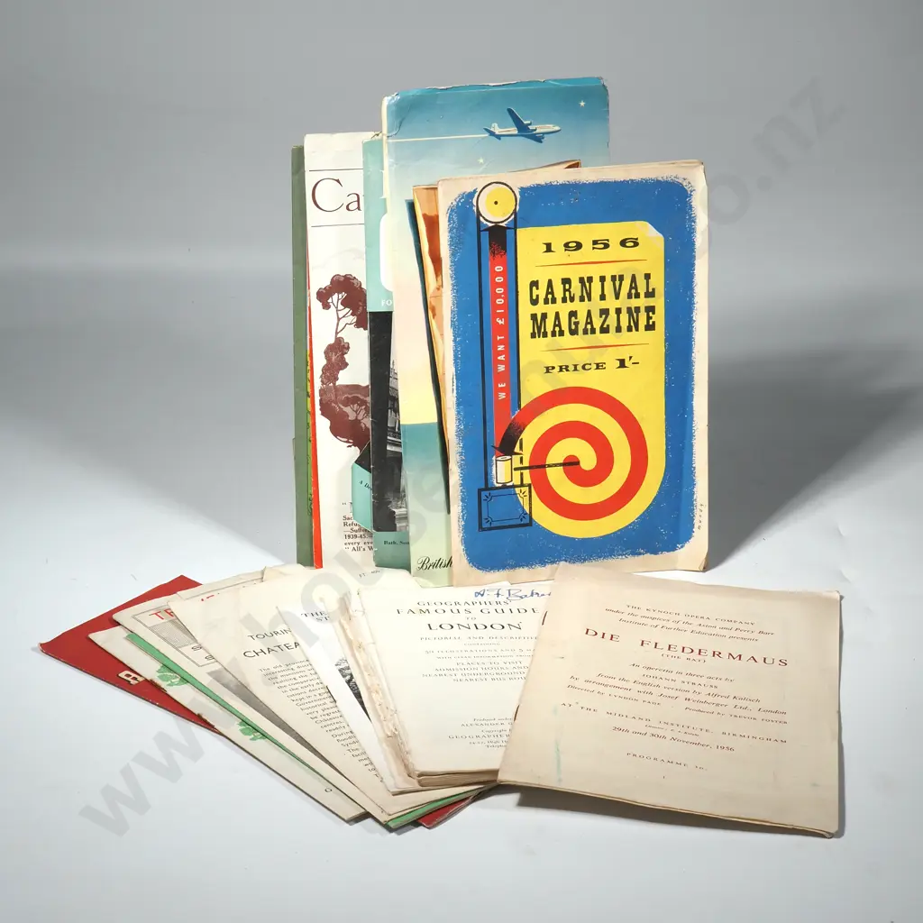 Circa 1950s Airline / Travel Assorted Ephemera Image 1++