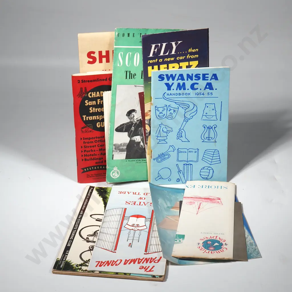 Circa 1950s Travel Related Assorted Ephemera Image 1++