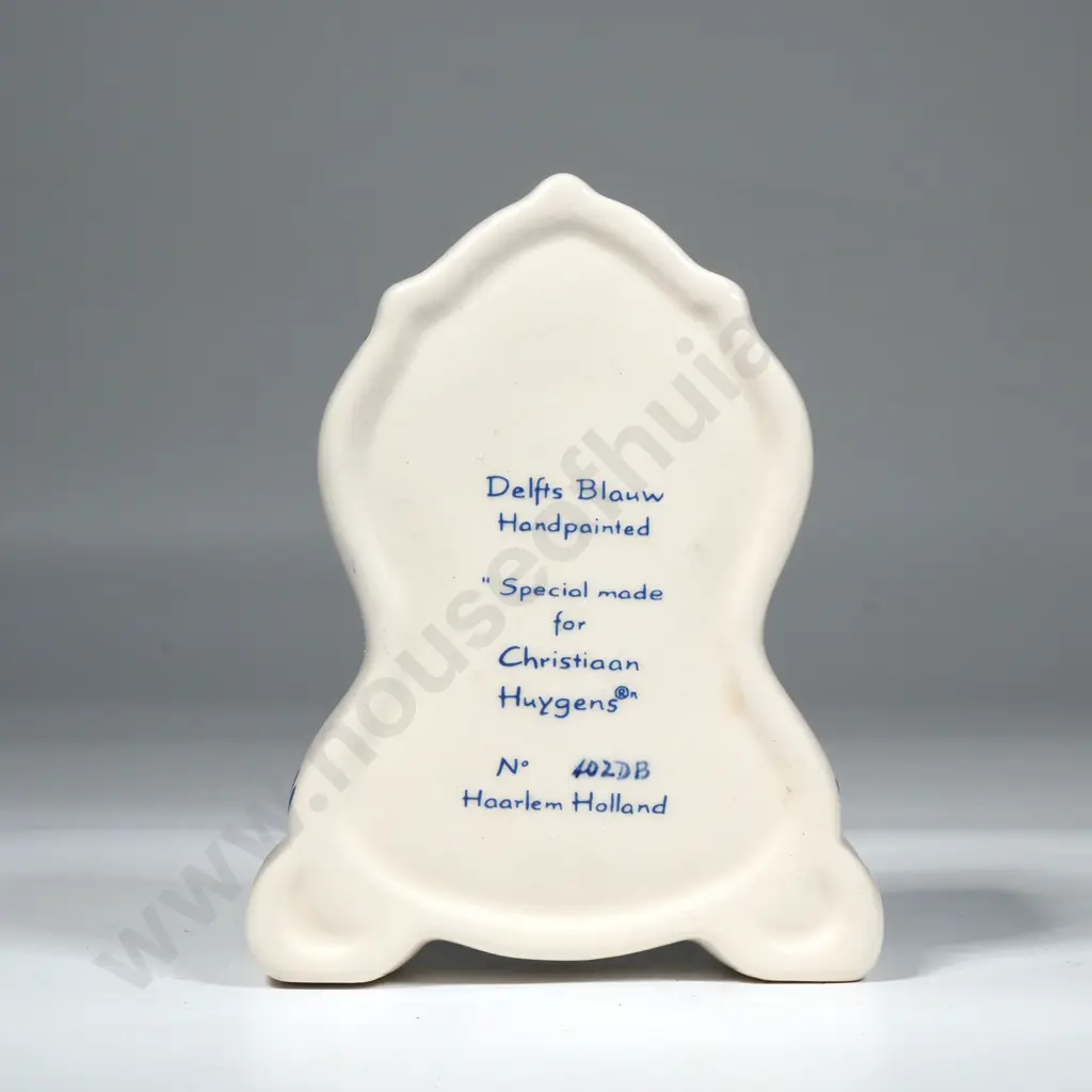 Delft's Blauw Pottery 'Christian Huygens' Miniature Clock Image 1++