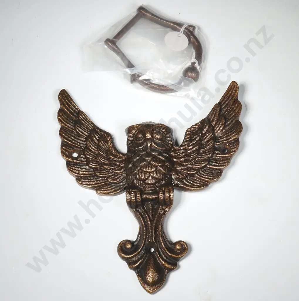 Owl Door Knocker - Tan Image 1++