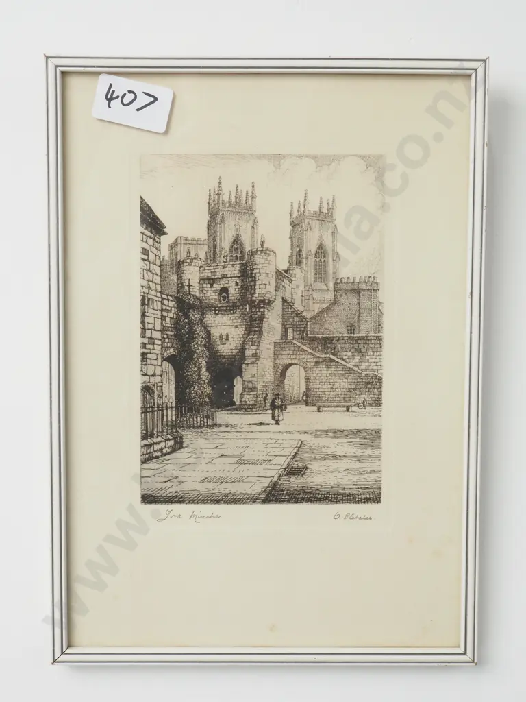 O Fletcher - 'York Minster', Engraving Image 1++