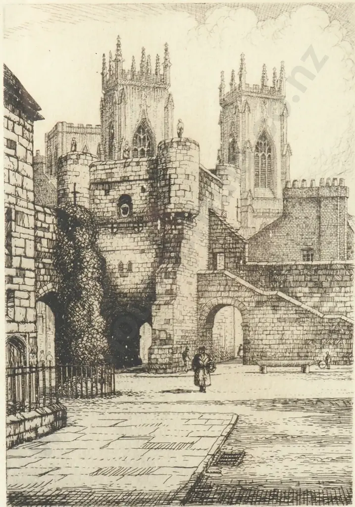 O Fletcher - 'York Minster', Engraving Image 1++