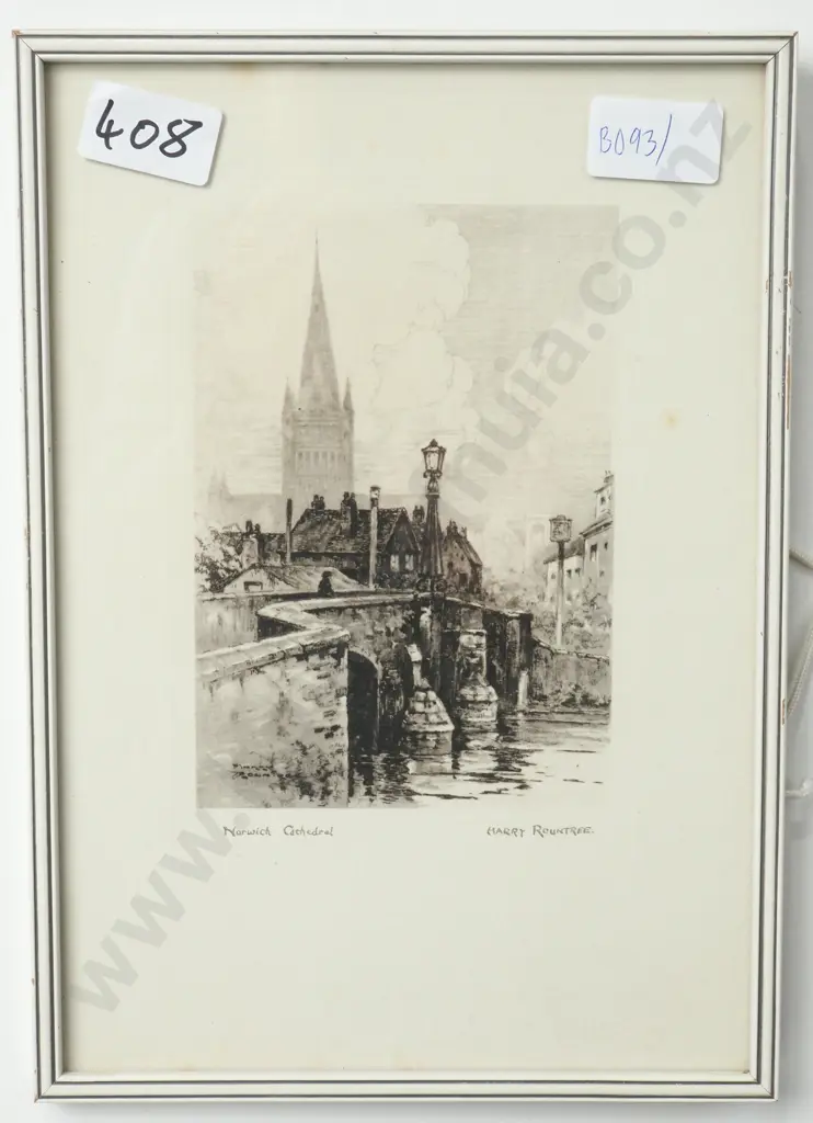 H Rountree - Norwich Cathedral, Etching Image 1++