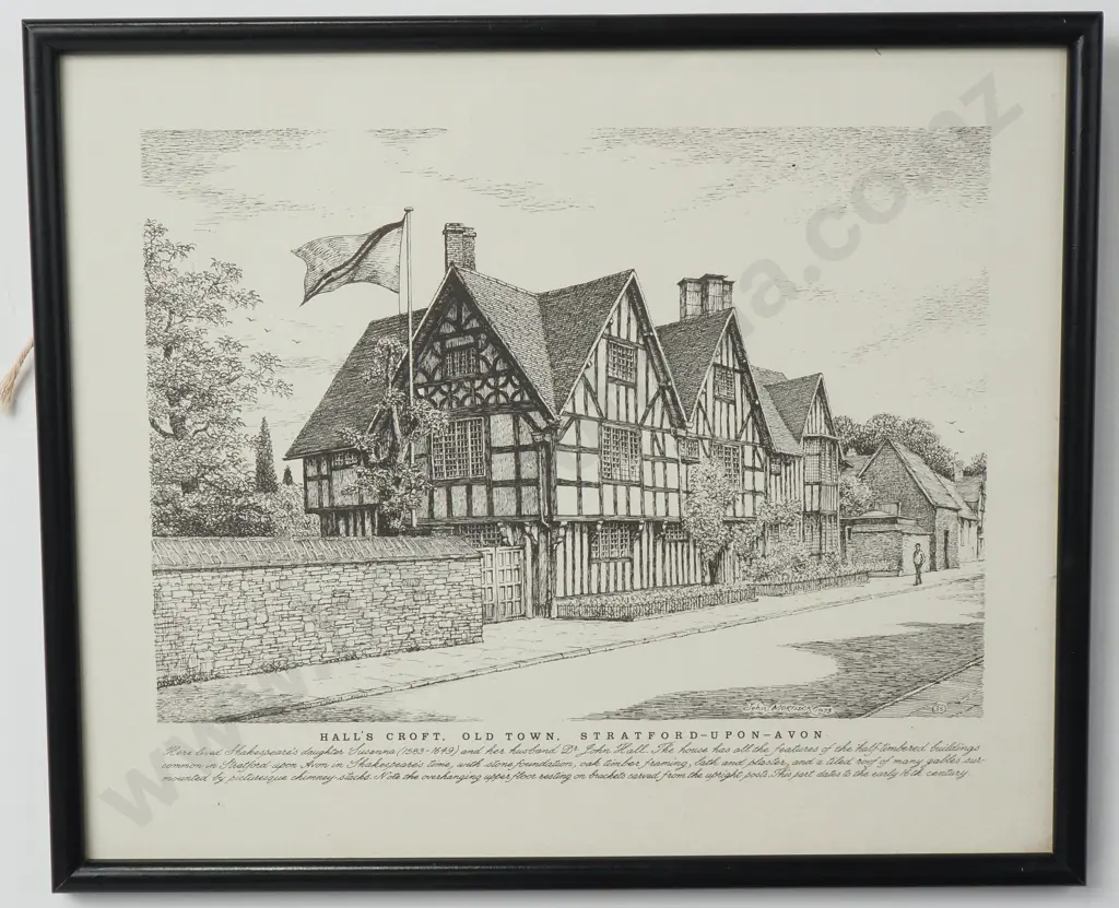 J Mortlock - Shakespeare's Cottages, Four Prints Image 1++