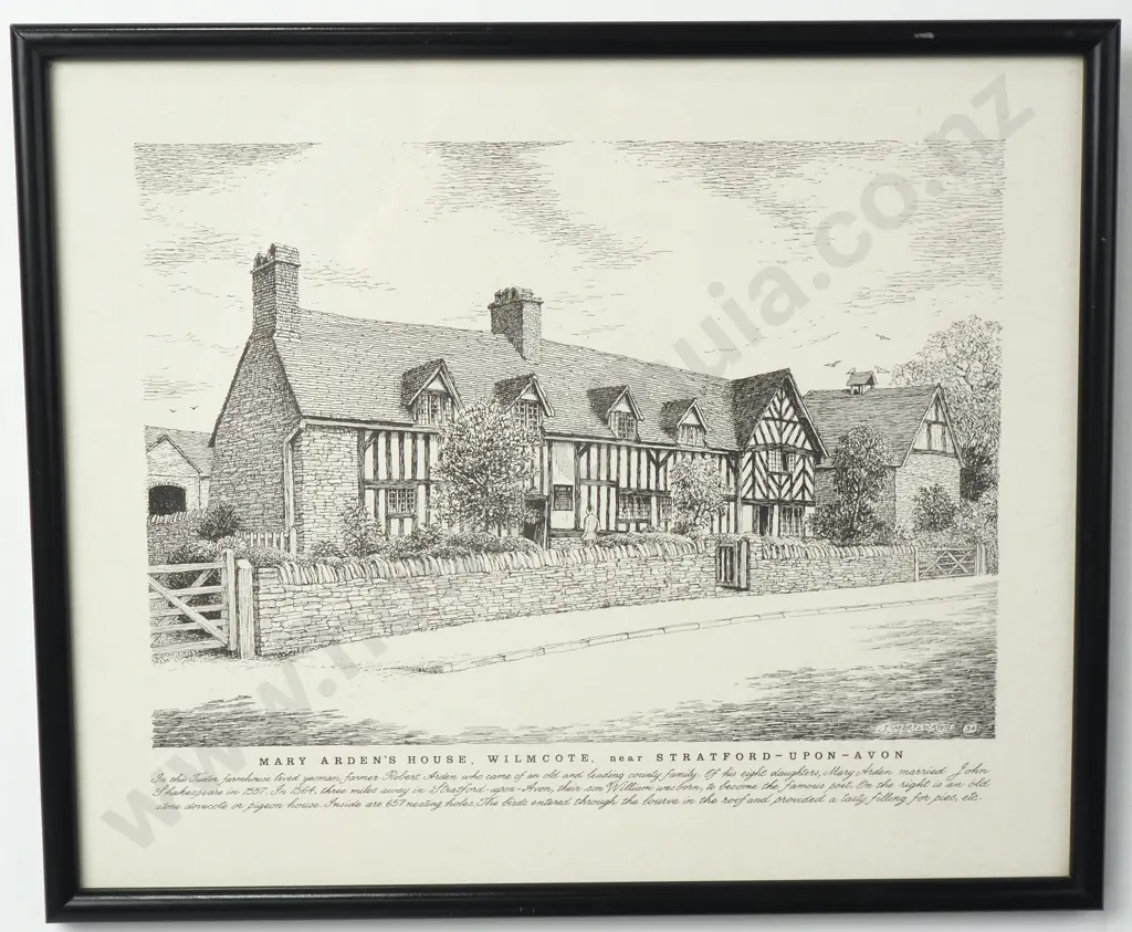 J Mortlock - Shakespeare's Cottages, Four Prints Image 1++
