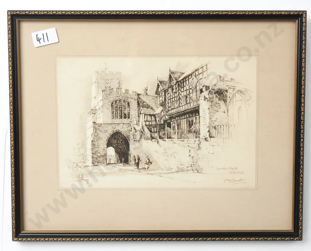 Sidney Barrett - Leicester's Hospital Warwick, Print Image 1++