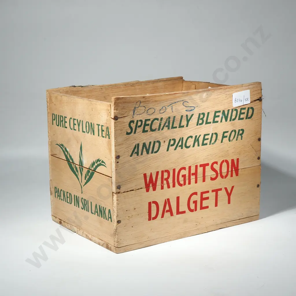 Vintage Timber Small Crate for Wrightson Dalgety Image 1++