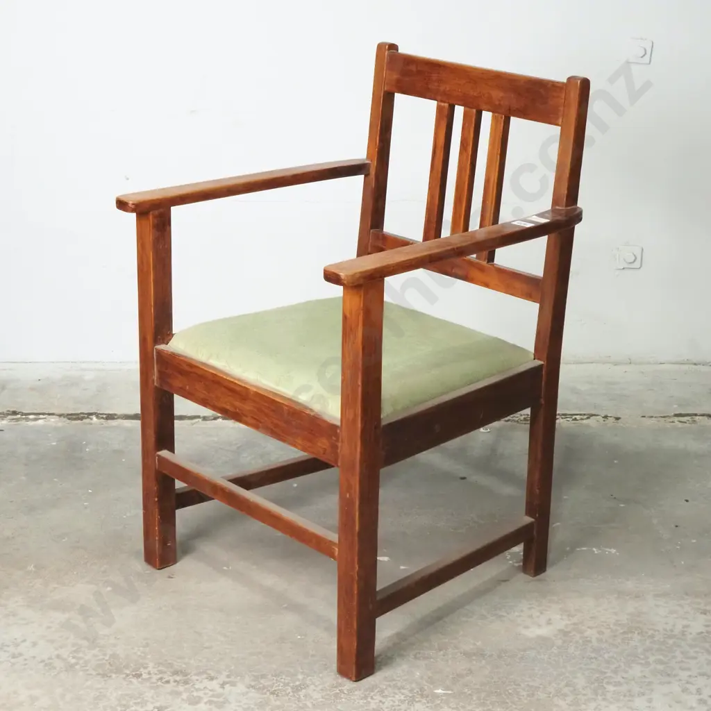 Arts & Craft Wooden Armchair A/F Image 1++