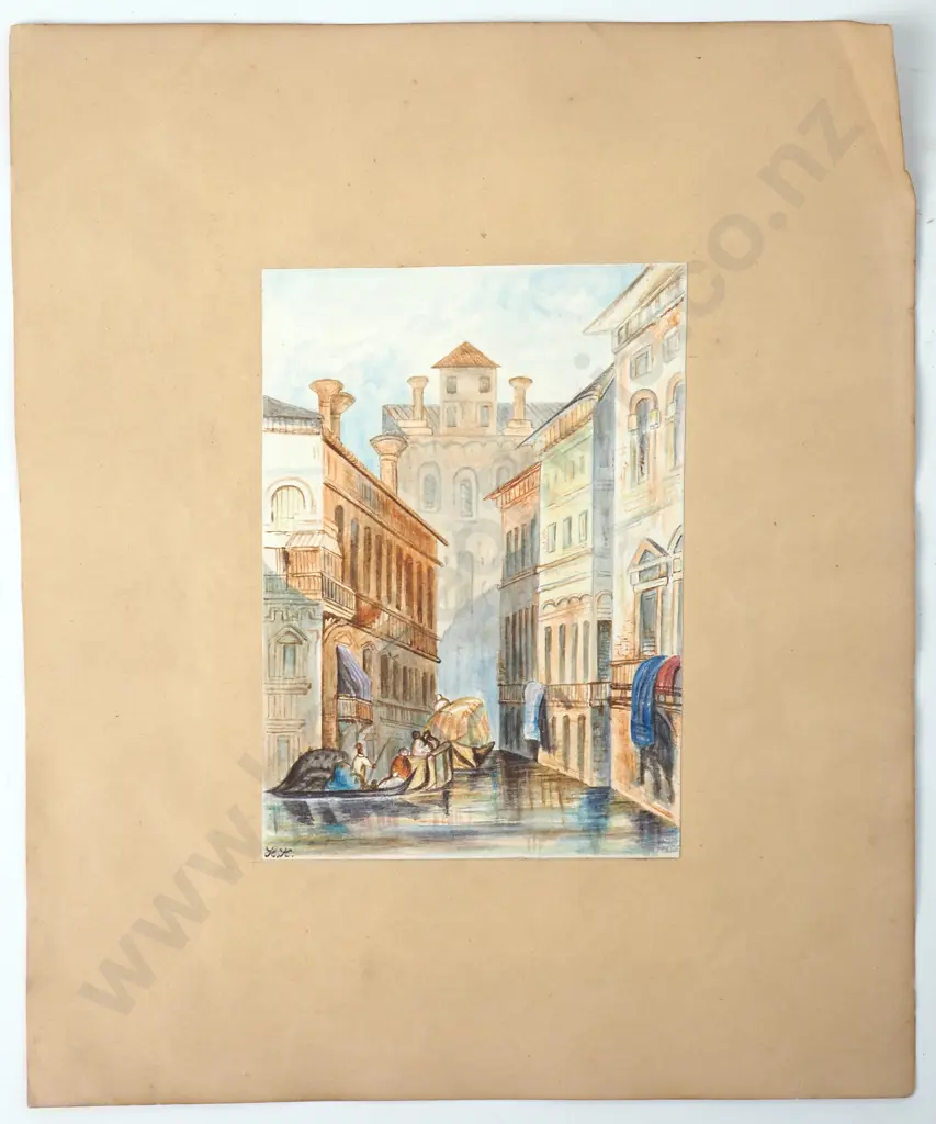 HK - Venetian Canal, Watercolour Image 1++