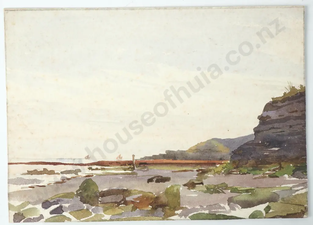 Artist Unknown - Seascape, Watercolour Image 1++