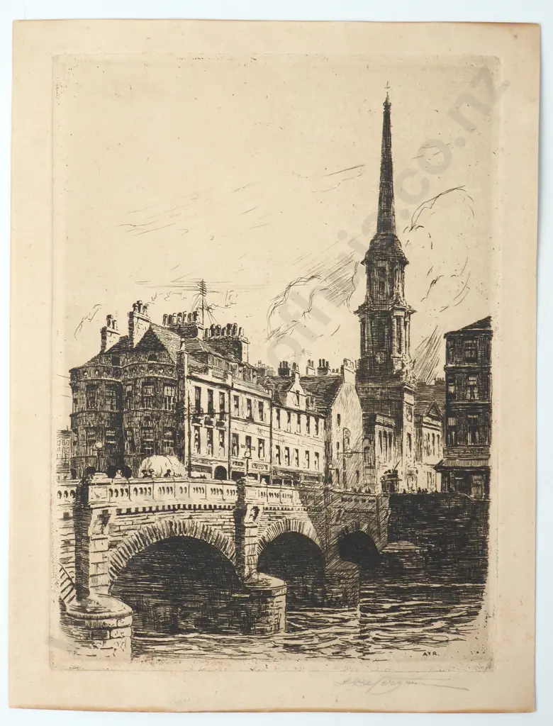 Tom Paterson - 'AYR', Etching Image 1++