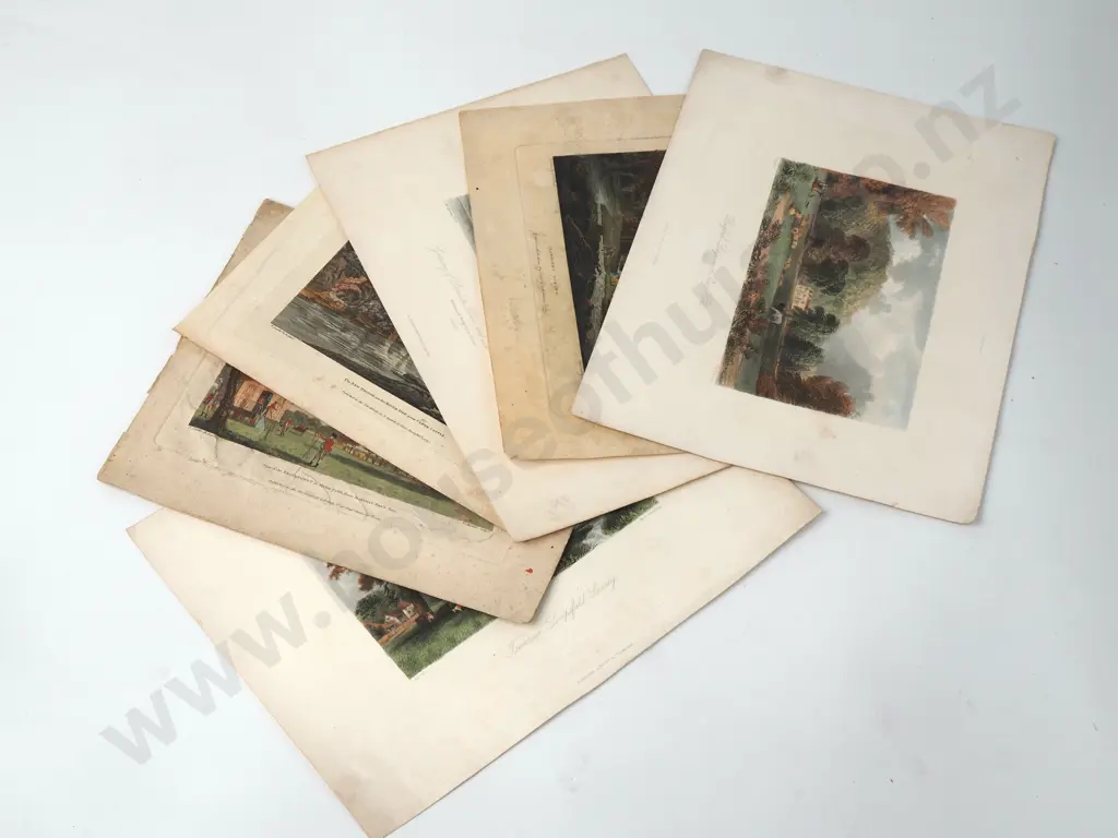 Various Artists - Landscapes, Five Coloured Engravings Image 1++