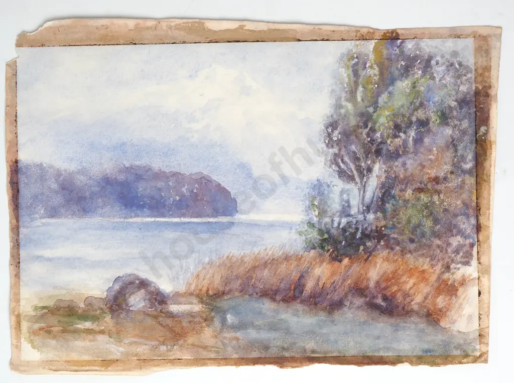 Unknown - Landscape, Watercolour on Paper Image 1++