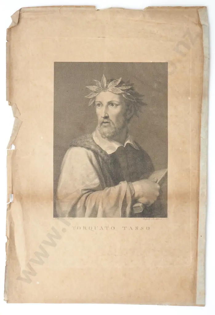 Unknown - 'Torquato Tasso' Etching Image 1++