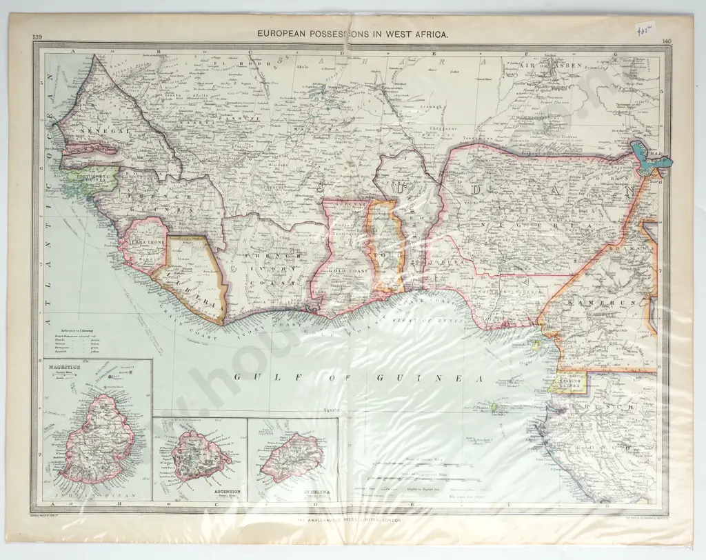George Philip & Son Ltd - European Possessions in West Africa, The Harmsworth Universal Atlas Image 1++
