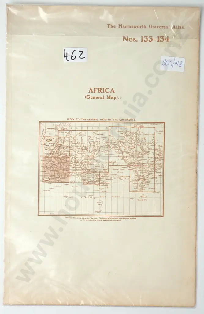 George Philip & Son Ltd - Africa: General Map, The Harmsworth Universal Atlas Image 1++