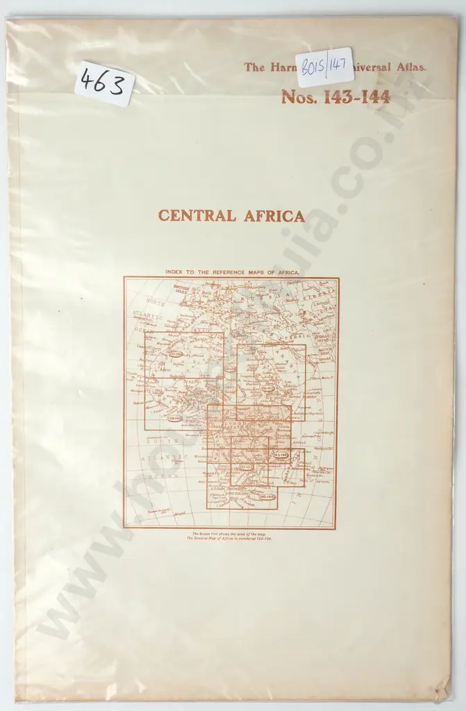 George Philip & Son Ltd - European Possessions in Central Africa, The Harmsworth Universal Atlas Image 1++