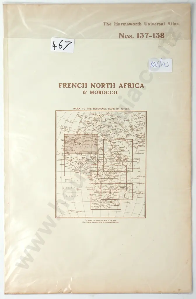 George Philip & Son Ltd - French North Africa & Morocco, The Harmsworth Universal Atlas Image 1++