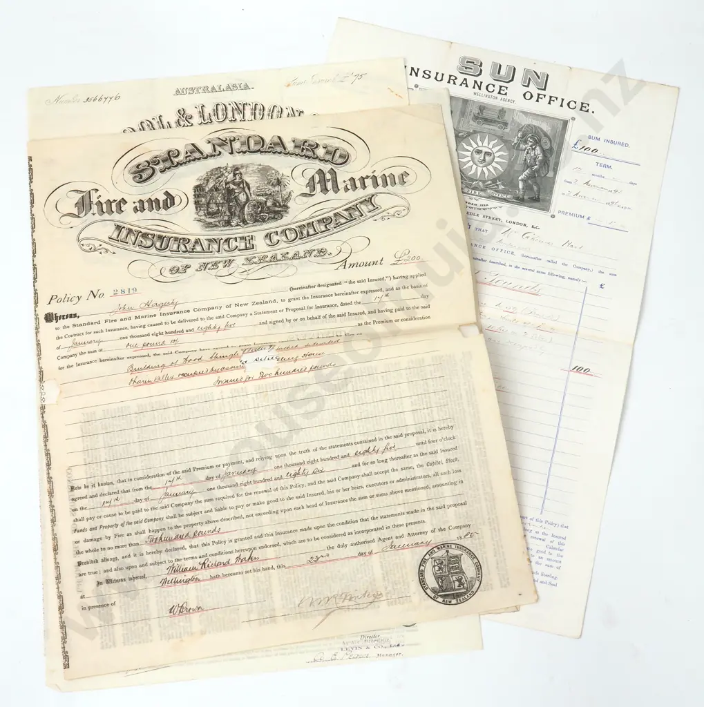 Insurance - Australia & New Zealand - 1895 earliest Image 1++