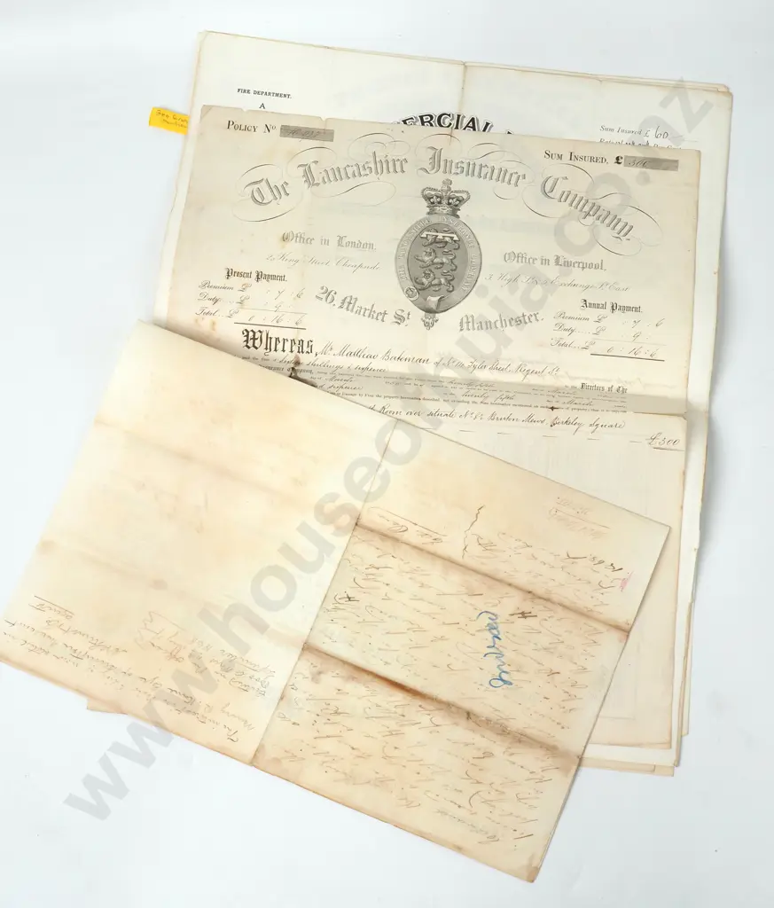 Insurance - Britain & New Zealand - 1901 earliest Image 1++