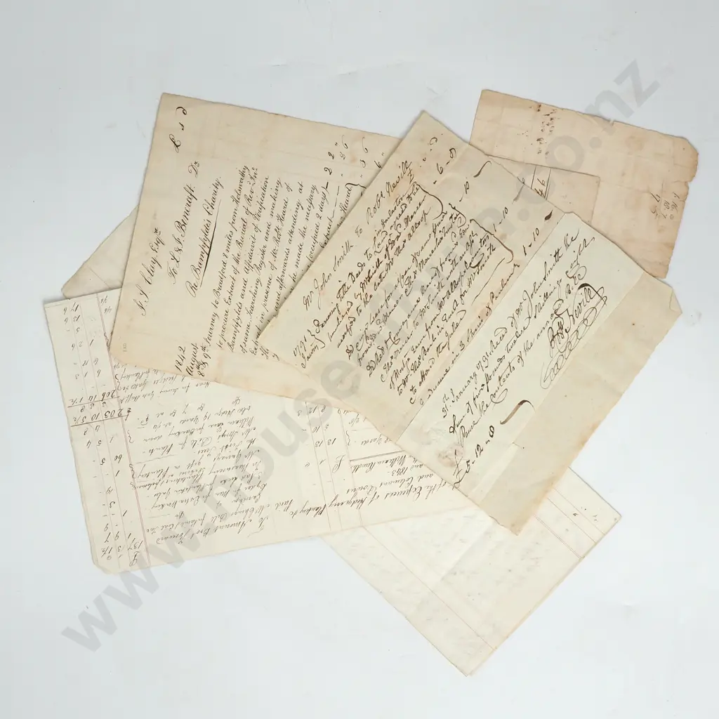 Lawyer Account Records - 1700s - Pages Image 1++