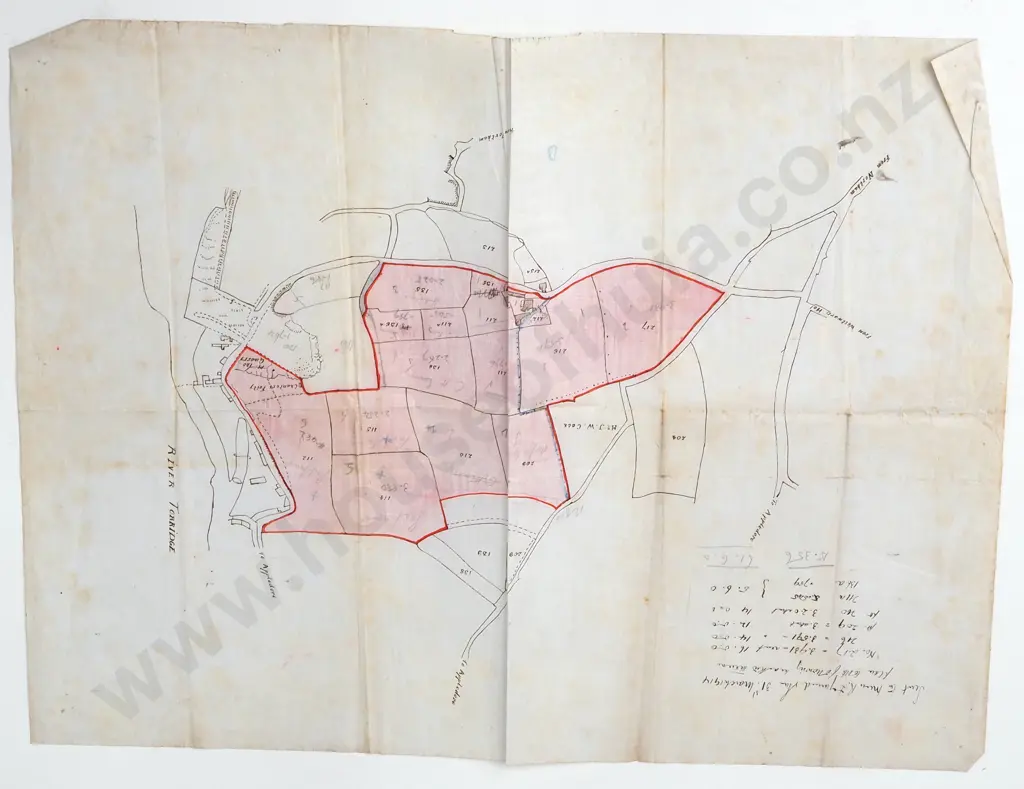 River Torridge - Detailed Drawn Map - 1914 Image 1++