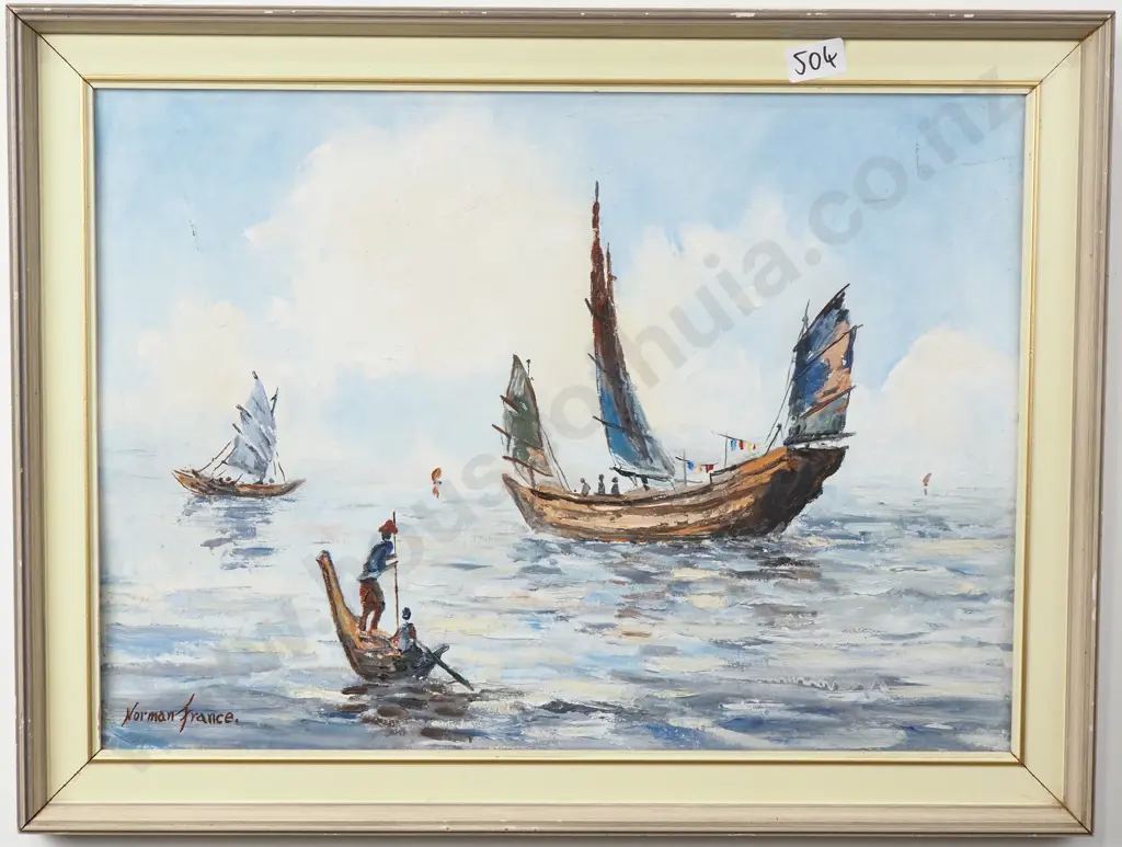 Norman France: Seascape w Junks Image 1++