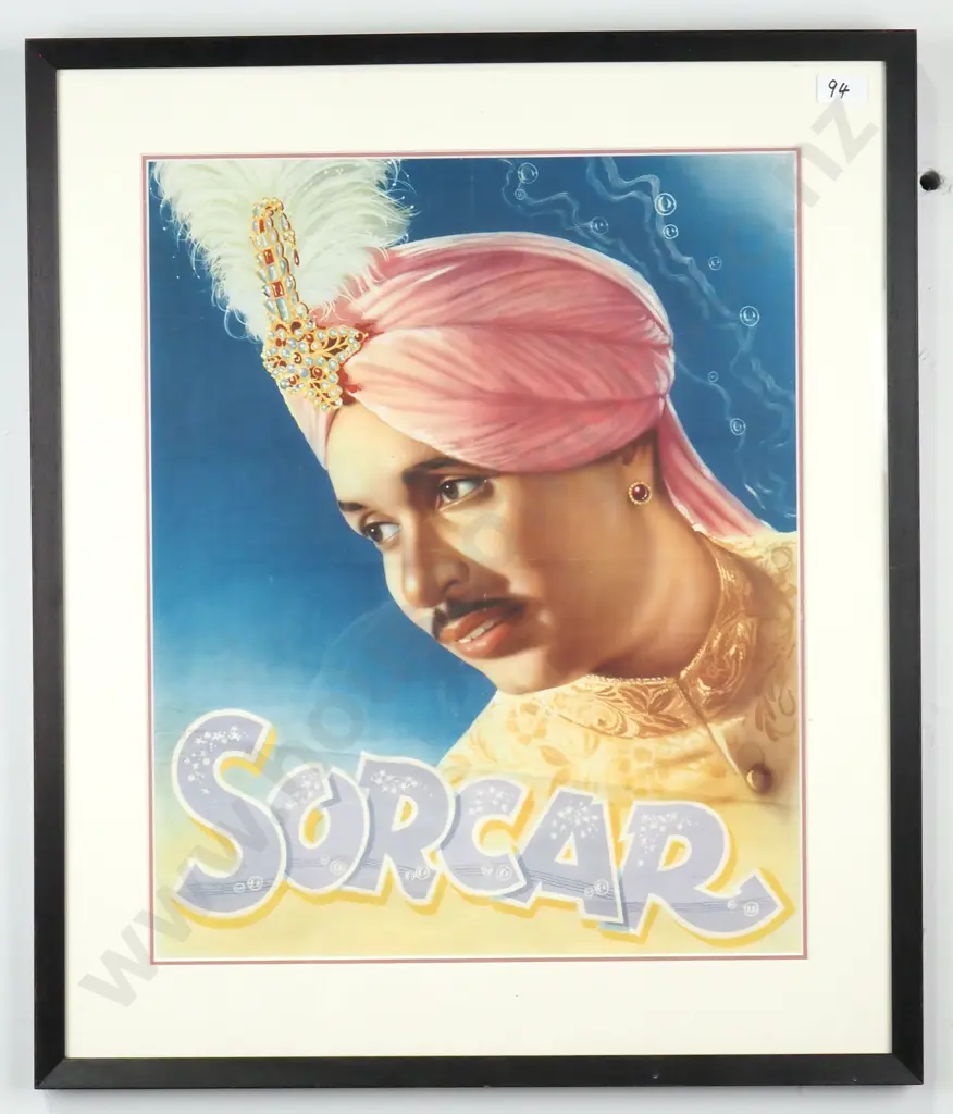 Artist Unknown -  PC Sorcar - The Worlds Greatest Magician, Lithograph Image 1++