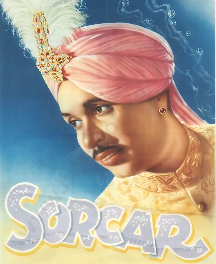 Artist Unknown -  PC Sorcar - The Worlds Greatest Magician, Lithograph Image 1++