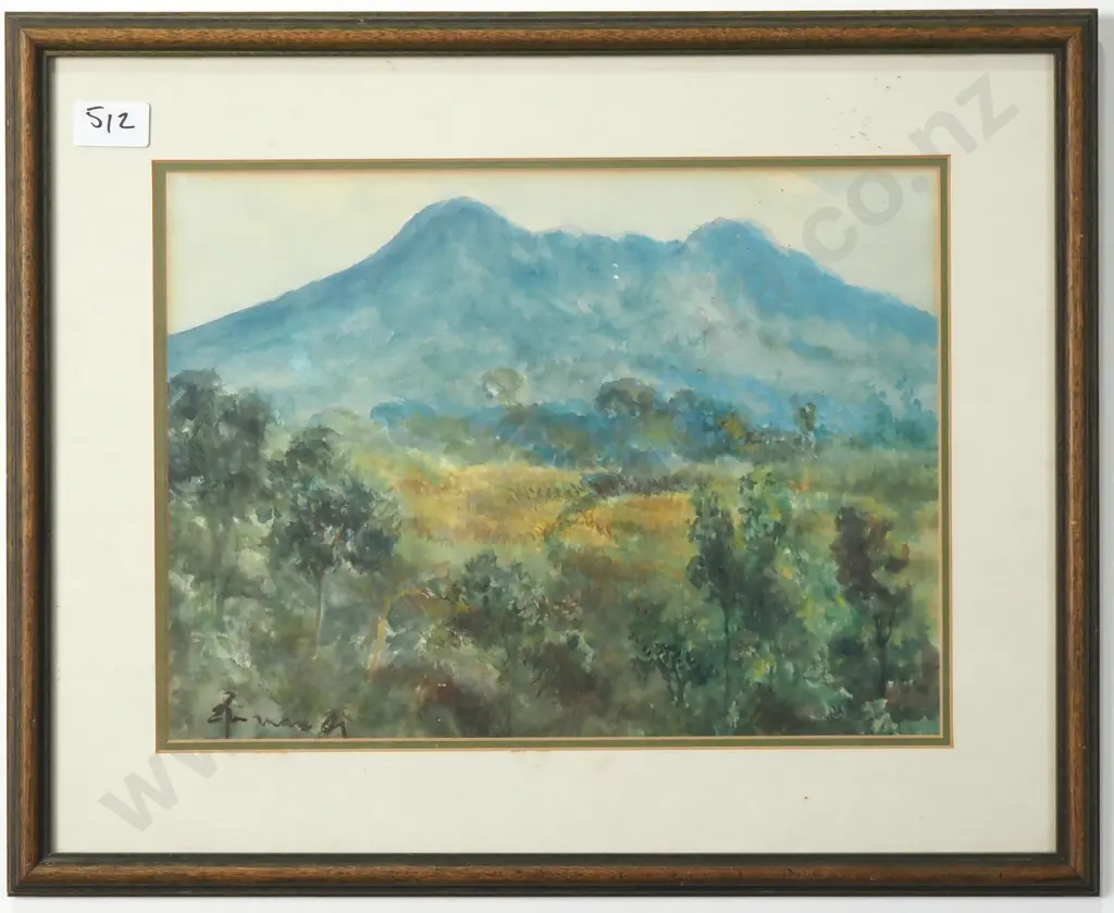 Artist Unknown, Mountain Landscape, Watercolour Image 1++