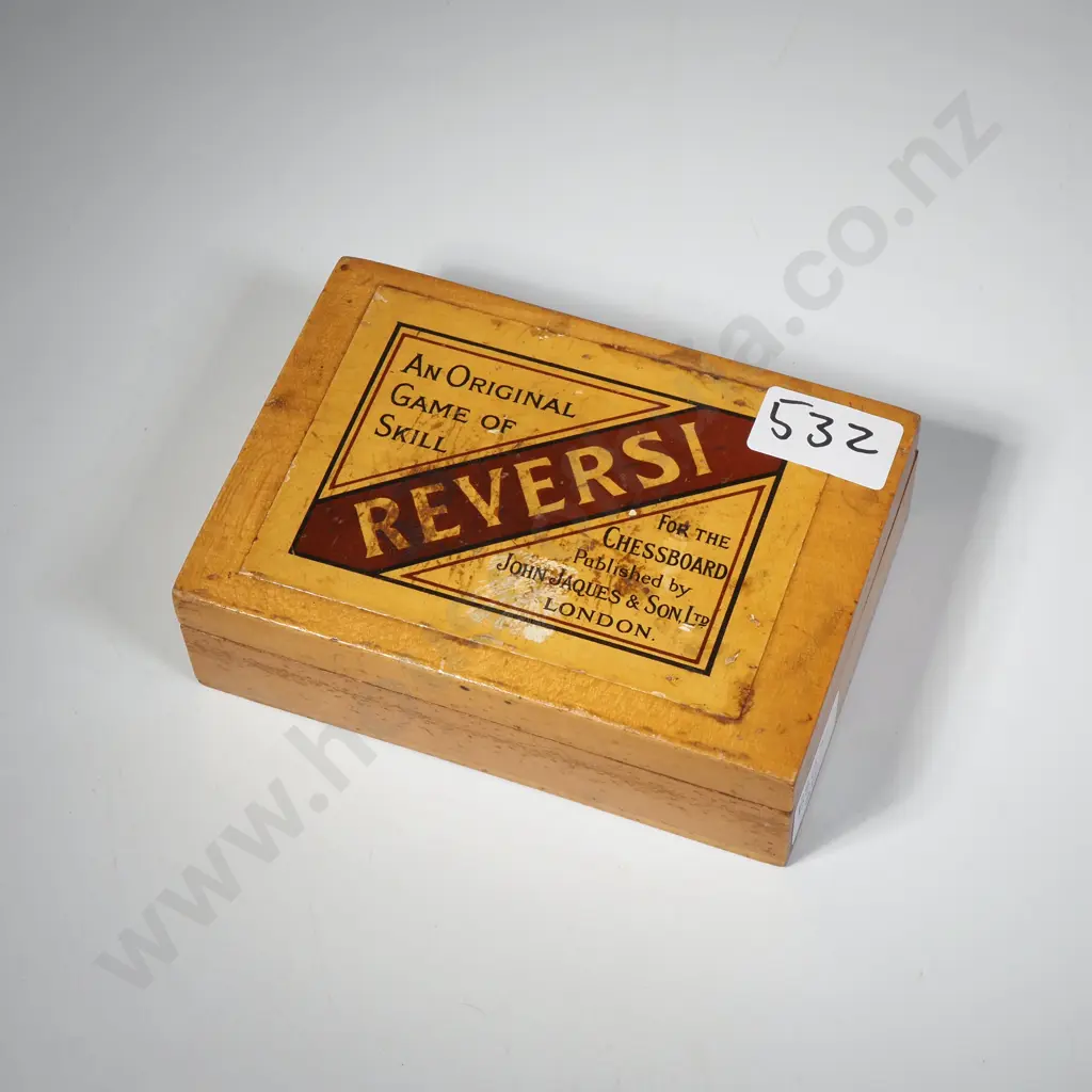 Antique 'Reversi' Box - Empty Image 1++