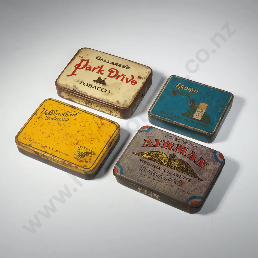Four Vintage Tobacco Tins Image 1++