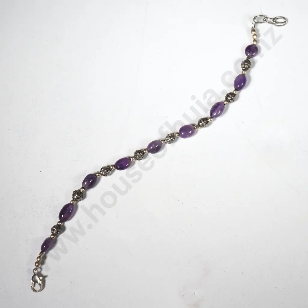 Purple Tibetan Style Bracelet Image 1++