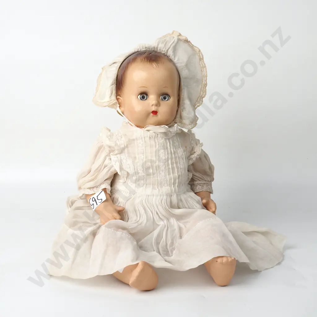 Vintage Composite Baby Doll with Cloth Body Image 1++