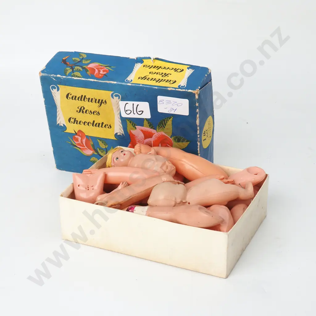 Box of Assorted Kewpie Figures and Doll Limbs Image 1++