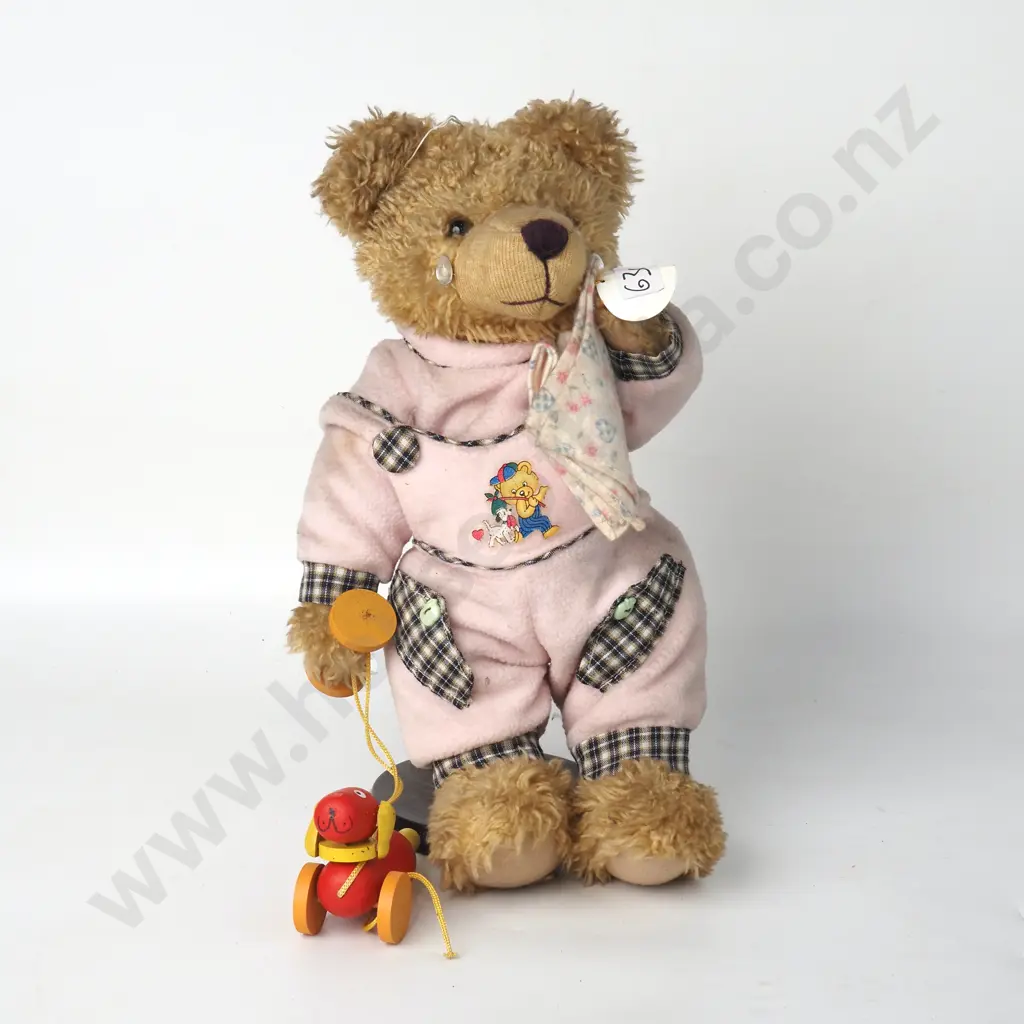 Teddy w Pink Clothes & Toy Dog Image 1++