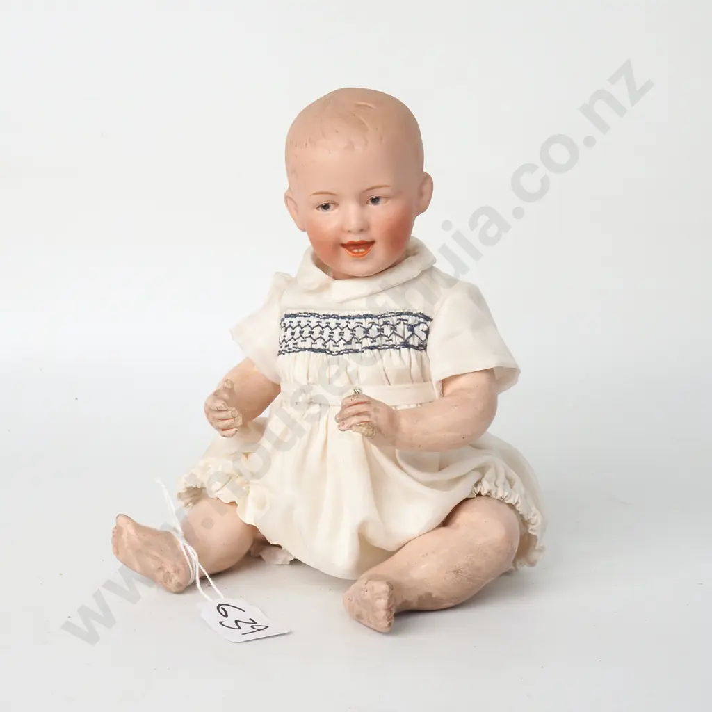 Vintage Heubach Doll - Bisque Head Composite Body Image 1++