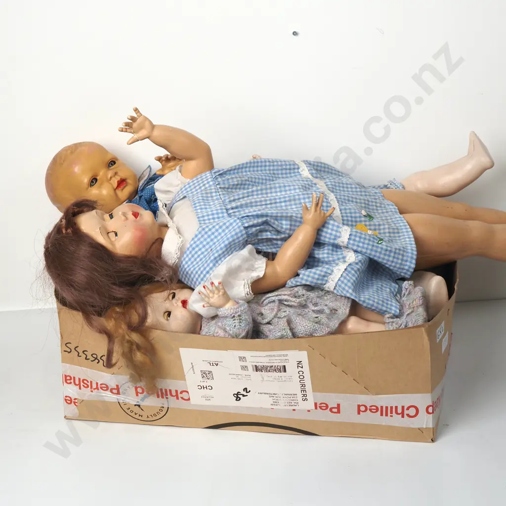 Assorted lot of Dolls in Blue Clothing Image 1++