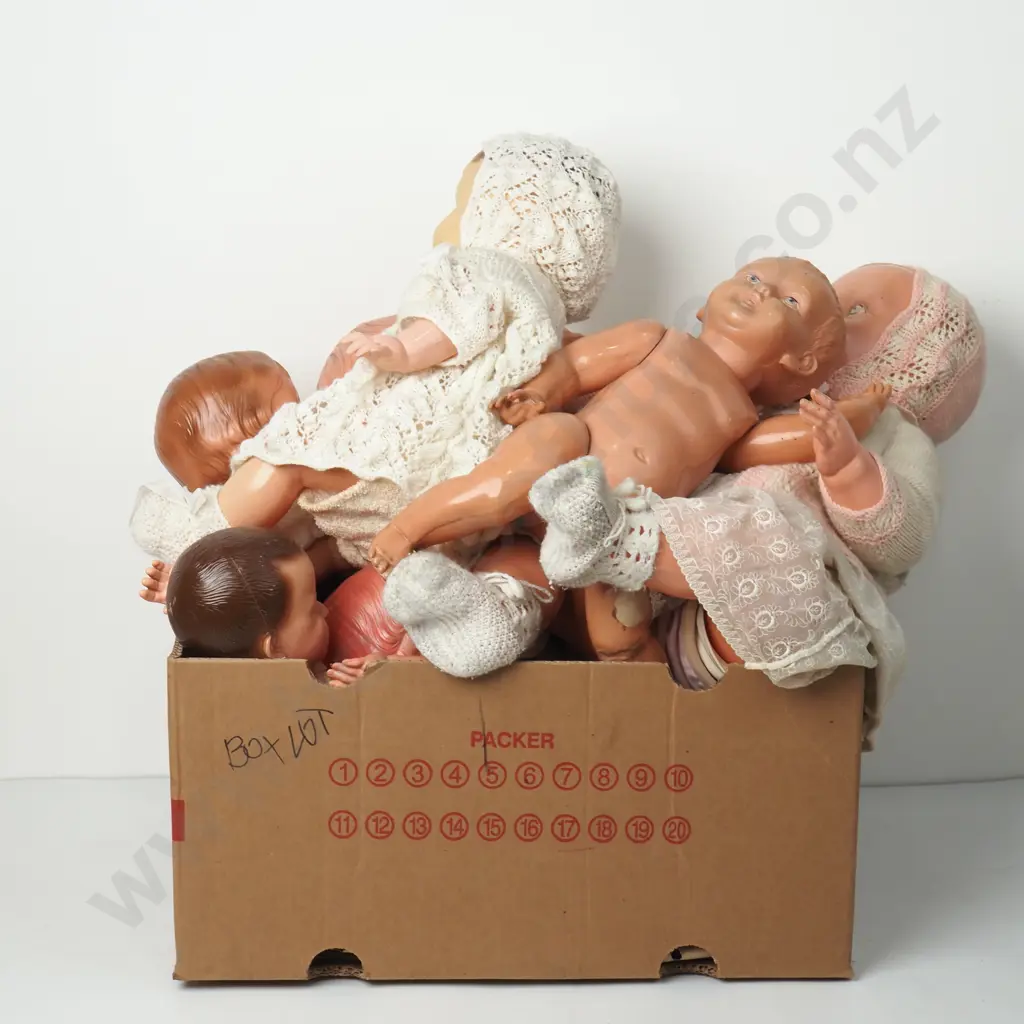Assorted lot of Vintage Hard Plastic Dolls Image 1++