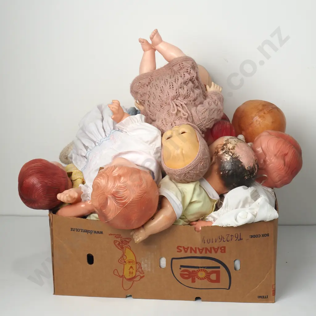 Assorted lot of Vintage Plastic and Composite headed Baby Dolls Image 1++
