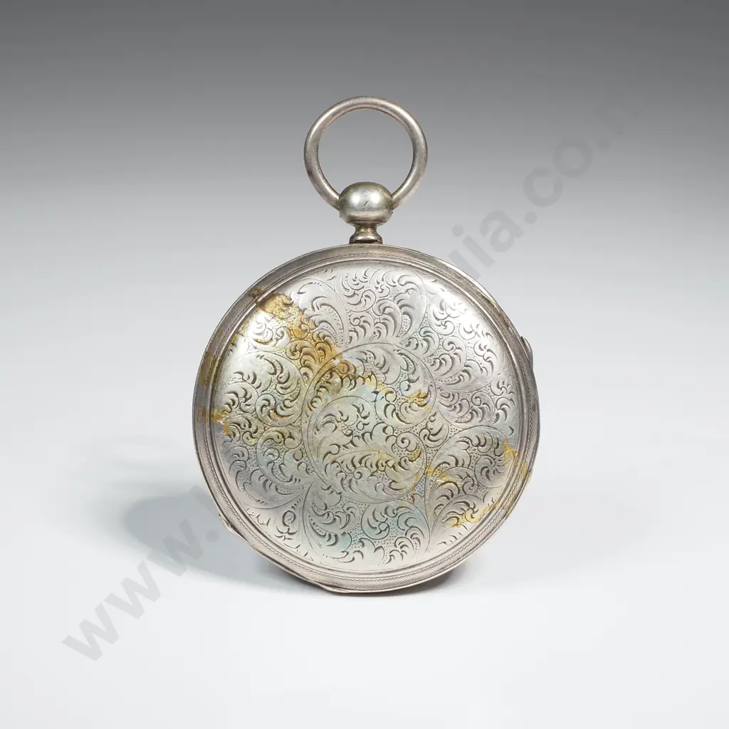 1752 Silver Verge Romilly Paris Pocket Watch A/F Image 1++