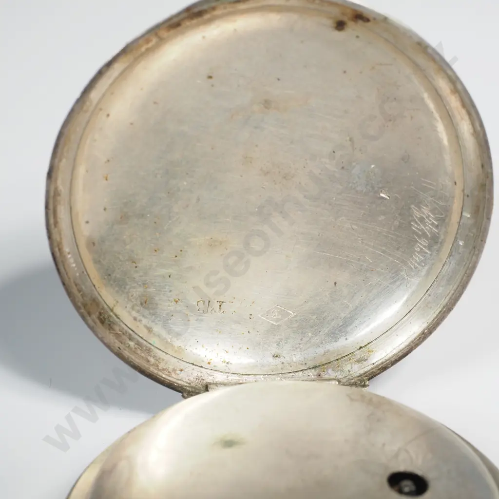 1752 Silver Verge Romilly Paris Pocket Watch A/F Image 1++