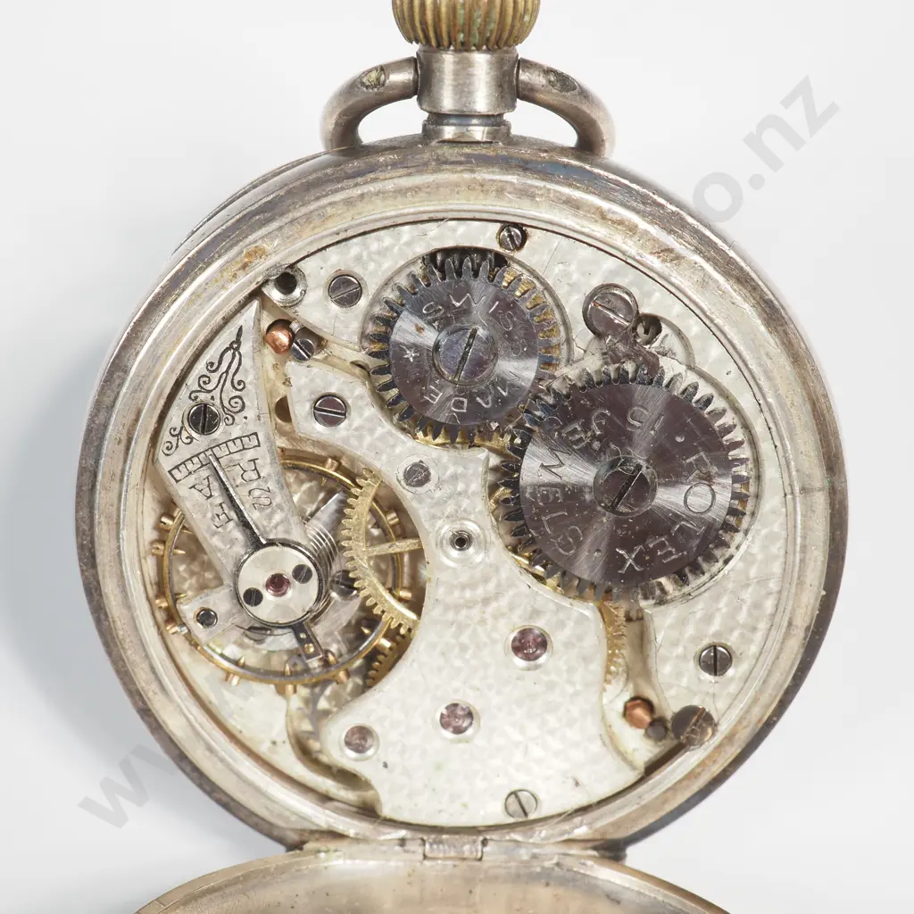 Sterling Silverr Rolex Pocket Watch - A/F Image 1++