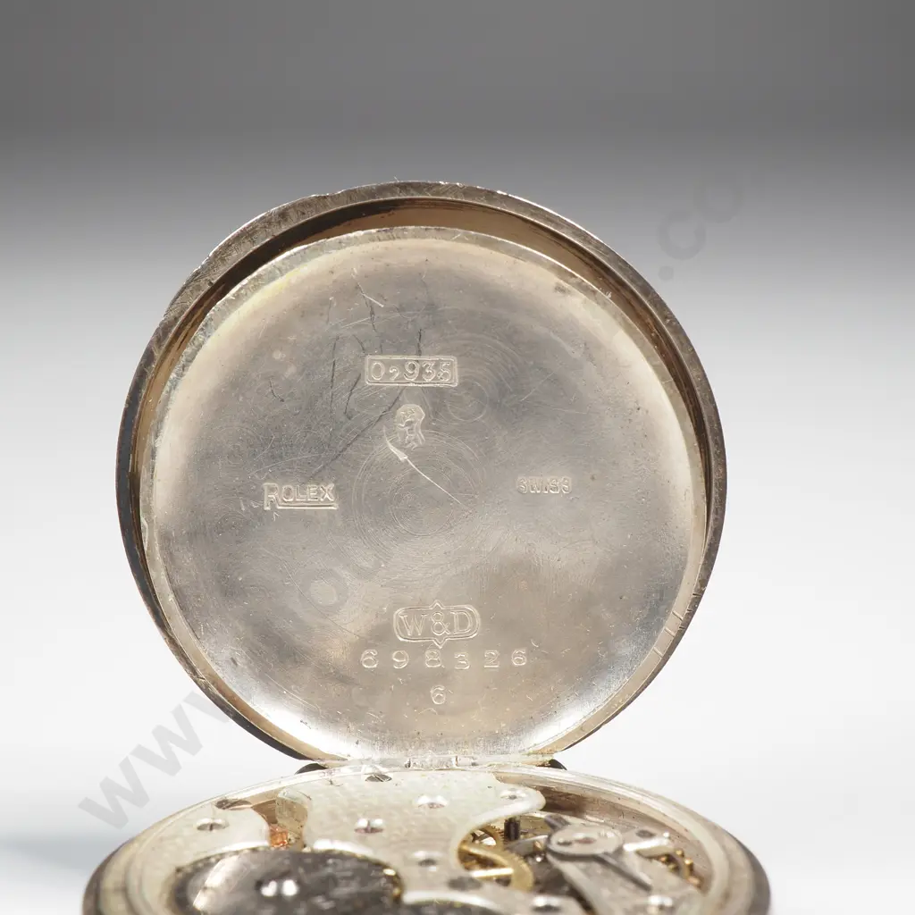 Sterling Silverr Rolex Pocket Watch - A/F Image 1++