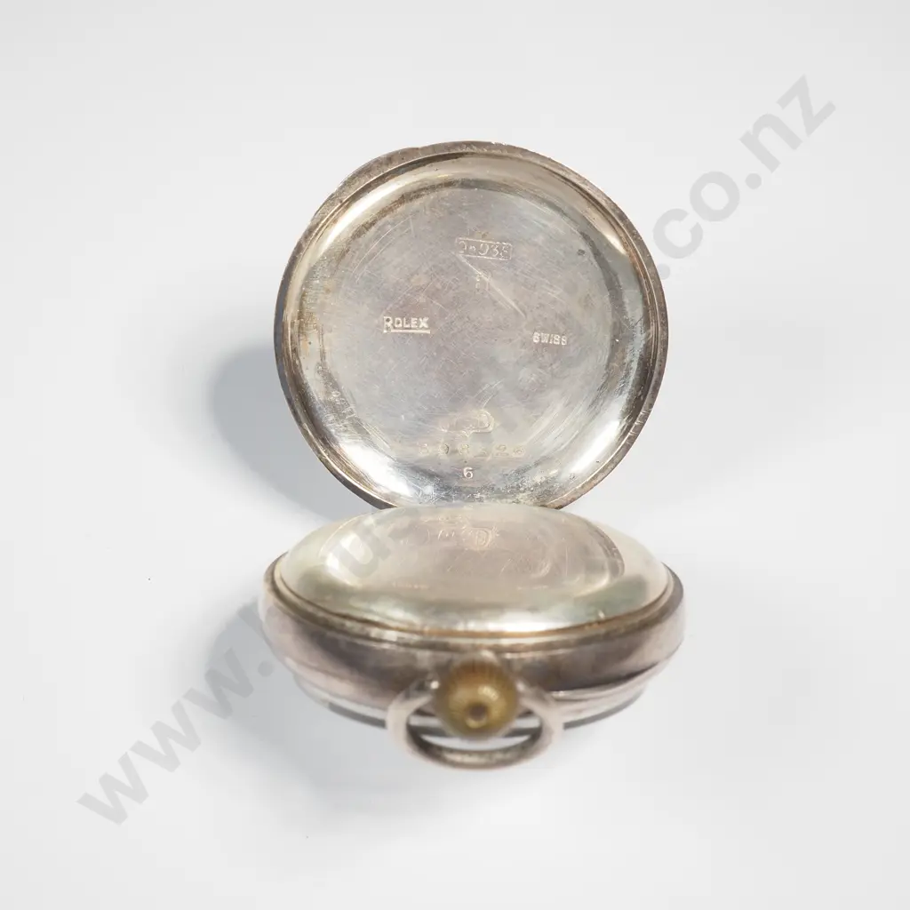 Sterling Silverr Rolex Pocket Watch - A/F Image 1++
