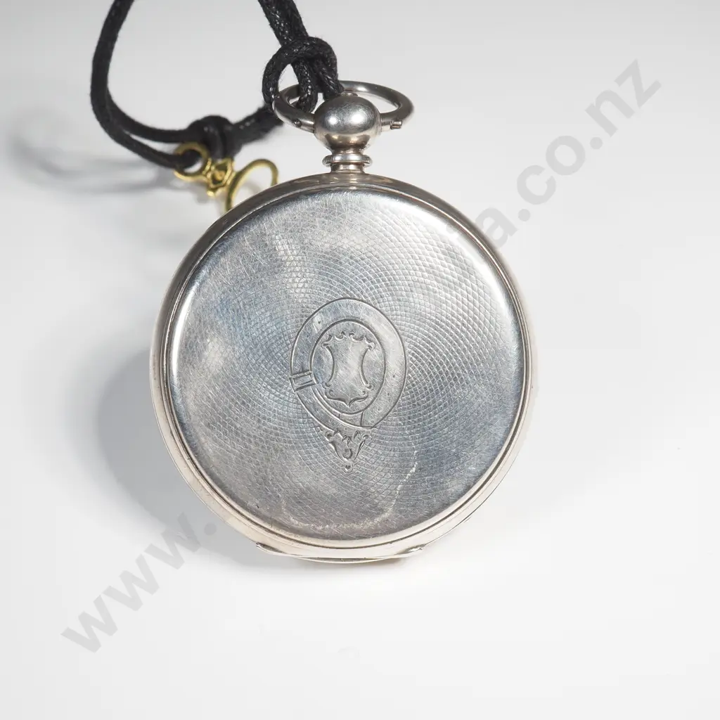 Substantial Fine Silver Open Faced Baume Pocket Watch Image 1++