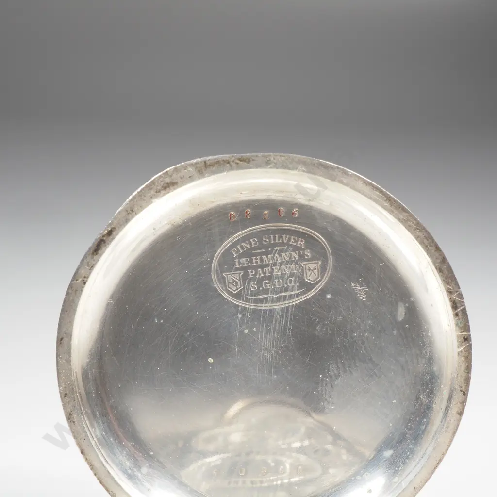 Sterling Silver Lehmans Patent Pocket Watch A/F Image 1++