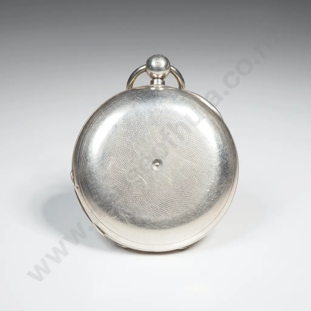 Sterling Silver Rotherhams Full Hunter Pocket Watch Image 1++