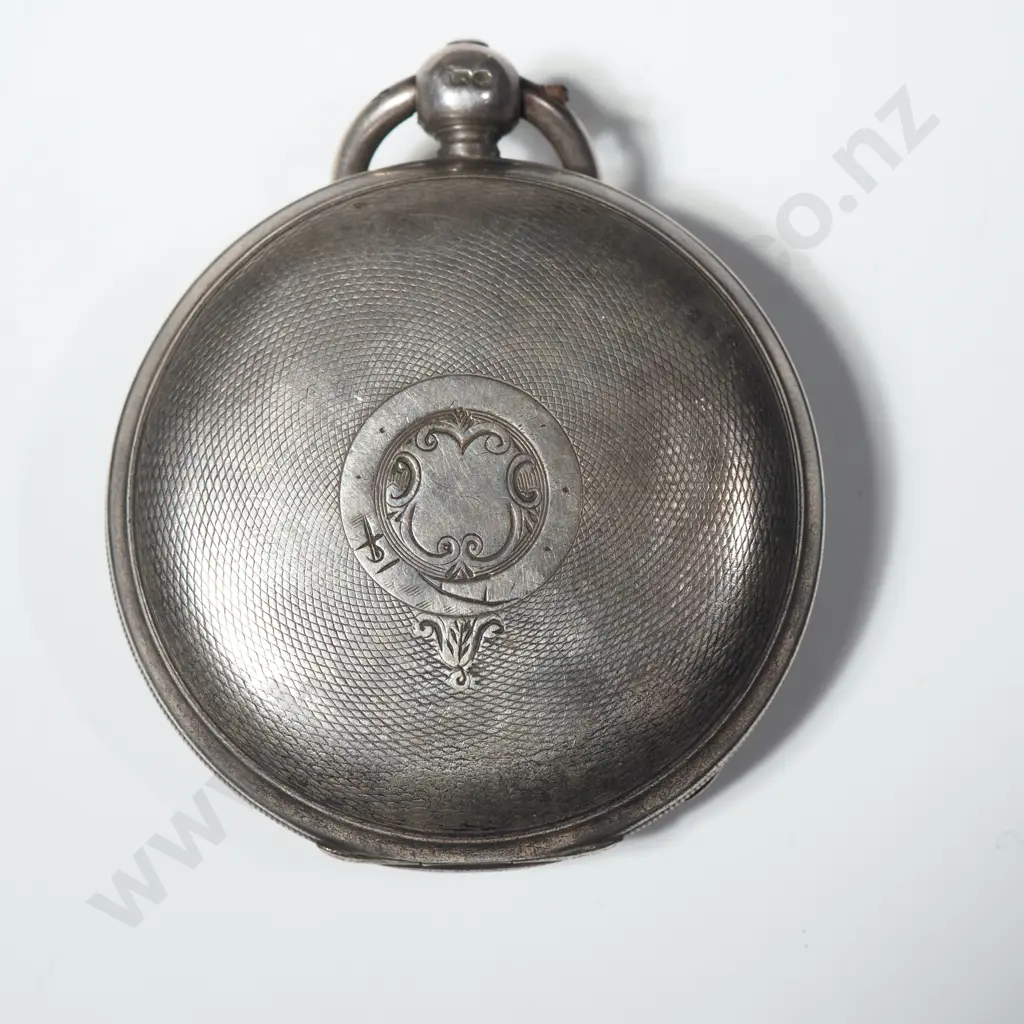 Sterling Silver Pocket Watch A/F w British Hallmarks Image 1++